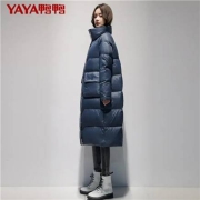 鸭鸭羽绒服 女中长款冬季保暖宽松简约时尚2021年新款外套