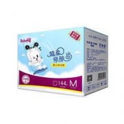 BoBDoG 巴布豆 BOBDOG)超柔亲肤婴儿拉拉裤M144片箱装(6-11KG)中码婴儿尿不湿 成长裤 柔软透气不闷热