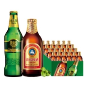 青岛啤酒 高端组合 小棕金24瓶+奥古特 4瓶