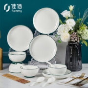 京东百亿补贴：佳佰 简约陶瓷餐具套装 16头
