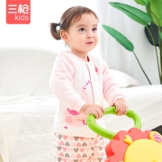 三枪费雪幼童儿童保暖衣中小童宝宝开衫上衣裤子加厚A类纯棉