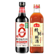 海天 生抽 750ml+精制料酒 800ml