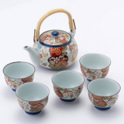 降￥30！Saikaitoki 西海陶器 锦和平樱茶茶具套装（1茶壶+5茶杯） 含税到手￥169.45