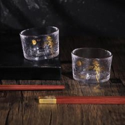大英博物馆葛饰北斋系列月下小酌筷子锤纹酒杯礼盒
