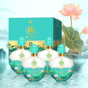 白水杜康 好运莲莲 U80 52度浓香型白酒 礼盒装 500mL*4瓶
