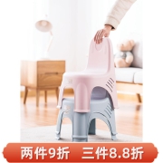 茶花卡通童椅子儿童椅 宝宝家用时尚创意塑料靠背椅儿童趣小凳子