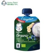 plus会员：嘉宝Gerber 宝宝有机酸奶果泥 90g *4件