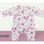 L-LIANG良良婴儿睡袋草莓甜心春秋纱布款