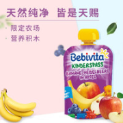 Bebivita 贝唯他 宝宝水果泥吸吸袋 90g*4袋
