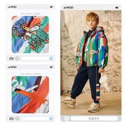 MQD马骑顿男童连帽羽绒服