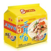 京喜APP：华丰 三鲜伊面 排骨味 88g*5   8.5元包邮（需拼购）