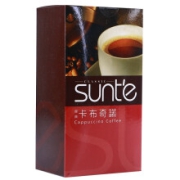 商铁(sunte) 台湾原装进口速溶咖啡粉卡布奇诺拿铁三合一高山奶茶原味特浓提神盒装 【香醇味浓】卡布奇诺味【10条/盒 250g】