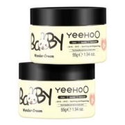 YeeHoO英氏YEEHOO婴儿保湿面霜宝宝护肤温和补水润肤乳55g*2瓶