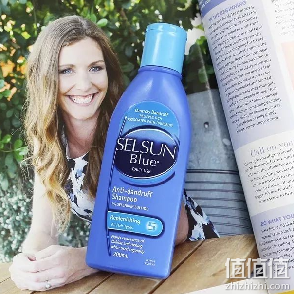 澳洲进口SELSUN Blue 去屑止痒洗发水男女日常滋养修复洗头膏 200ML