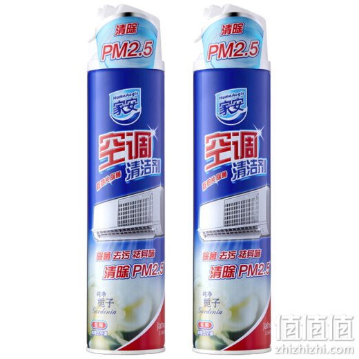 家安 空调清洁剂消毒液空调清洗剂除菌清除PM2.5两支装360ml*2