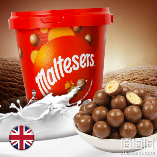 英国进口 麦提莎 Maltesers 脆心牛奶巧克力 桶装440g