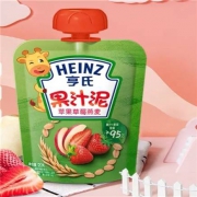 plus会员、亲子会员：亨氏 (Heinz) 果泥婴儿辅食  果汁泥120g  *29件