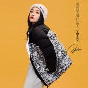 王子文同款 高梵×史努比 时尚短款羽绒服