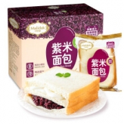 PLUS会员：玛呖德 紫米夹心奶酪切片面包整箱 1100g  *2