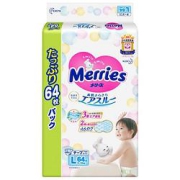 Merries妙而舒婴儿纸尿裤L64片