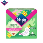 亲子会员：Libresse 薇尔 卫生巾 植萃V感系列 日用240mm＊4片