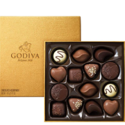 GODIVA 歌帝梵 金装巧克力礼盒 14枚 165g  到手￥112.1