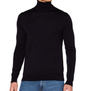 M码！HUGO Hugo Boss 雨果·博斯 男士羊毛高领毛衣 50436278  直邮含税到手￥519.67