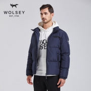 80%白鹅绒+650+蓬松度+T400防水面料：Wolsey 2021秋冬新品男女面包羽绒服外套 多色