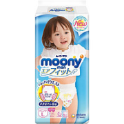 黑卡会员！moony 畅透系列 女宝宝拉拉裤 L44片