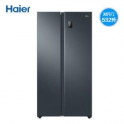 双11预售：Haier 海尔 BCD-532WGHSS8EL9U1 对开门冰箱 一级变频