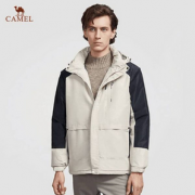 Camel 骆驼 21冬季新款男士防水保暖连帽棉服 DAZ203188