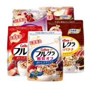 新低！网评最好吃麦片，日本进口：700gx2袋 Calbee卡乐比 水果麦片 5口味任选