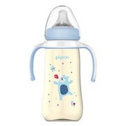 PLUS会员：Pigeon贝亲婴儿彩绘双手把奶瓶330ml