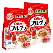88VIP：Calbee 卡乐比 水果燕麦片 700g*2袋*2件