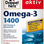0税费！Doppelherz 双心 高浓缩冷水深海鱼油1400mg*90粒