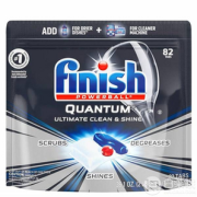 销量第一，Finish 亮碟 Quantum系列 多效合一洗碗块82块