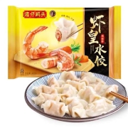plus会员:湾仔码头  海鲜虾皇水饺 400g24只*5件