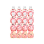 日本进口 伊藤园 碳酸水蜜桃苏打水 450ml*12瓶 低糖0脂 含真正果汁