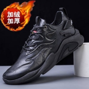 秋冬男款超纤皮软底运动鞋