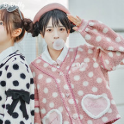 B.DOLLY 巴朵妮 Lolita洛丽塔 点点兔 少女日常短款加厚秋冬外套