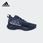 adidas阿迪达斯2021冬季OWNTHEGAME 2.0 K男小童透气训练儿童运动鞋H01558一号黑28.5码/170mm/10-k