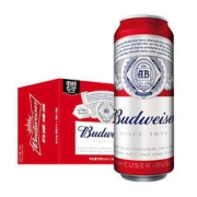 Budweiser 百威 啤酒经典醇正550ml*15听整箱大罐装 国产啤酒