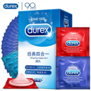 durex 杜蕾斯 经典四合一避孕套 共26只（经典24+随机2片）