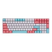 ROYAL KLUDGE RK100 三模机械键盘 白光版（白色红轴、PBT、100键）