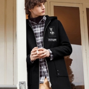 Semir 森马 男士连帽毛呢大衣 13D068101323