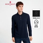 PLUS会员：MONTAGUT梦特娇2KT421308E男士纯棉POLO衫