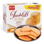 嘉士利 饼干 零食早餐点心 香薄趣薄脆饼干 芝麻味160g/盒