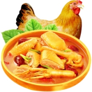 小憨货 农家三黄土鸡 走地鸡 三黄鸡 700-750g/只 3只装 送料包