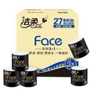 C&S洁柔黑Face系列有芯卷纸4层140g27卷
