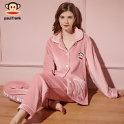 大嘴猴 女子法兰绒家居服套装
